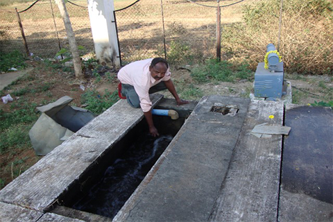 SEWAGE WATER AT GM INSTITUTE